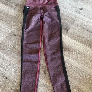 ECHT Burgundy and Black Jeggings